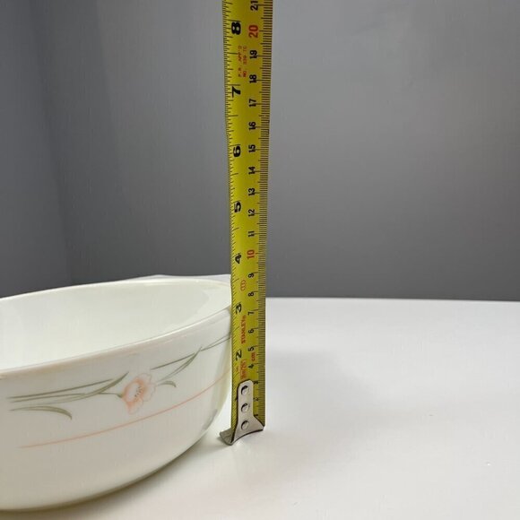 Pyrex casserole round dish with lid Pink Wild flower pattern glass cookware dish - Picture 12 of 13